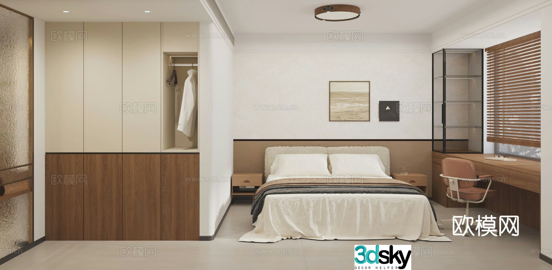 Medieval style bedroom second bedroom 3D model