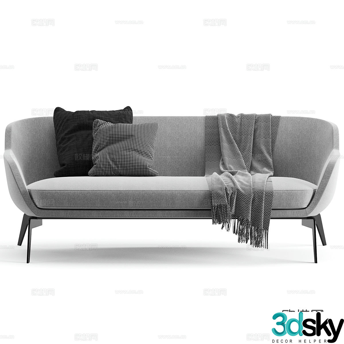 multi-person sofa 3d model
