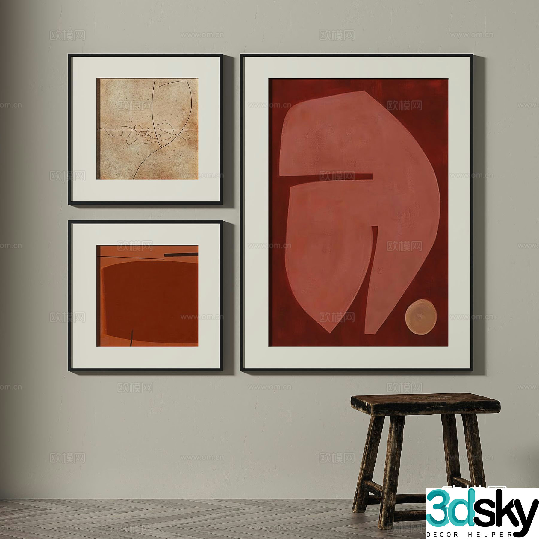 Art painting decorative painting 3d model