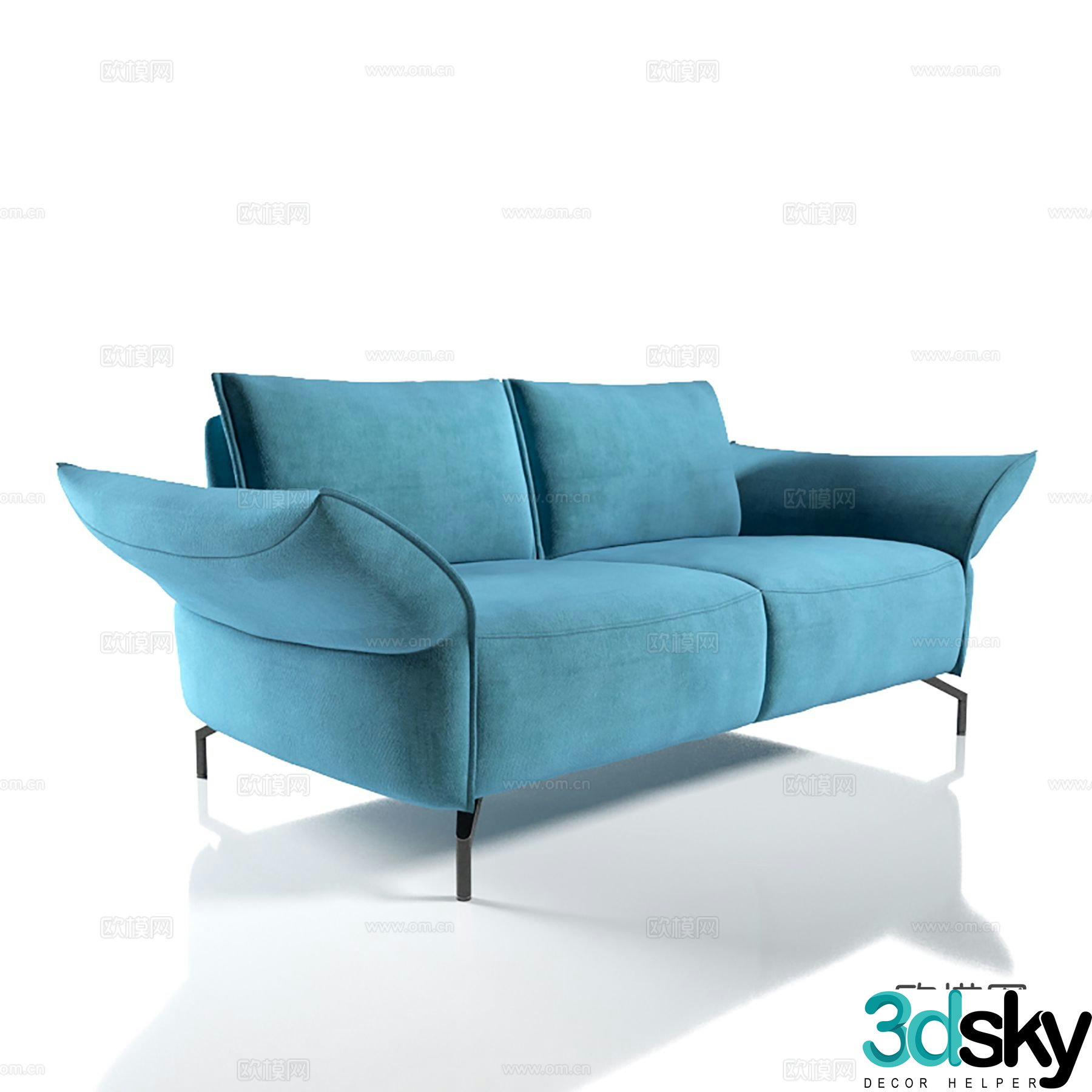 Modern love sofa 3d model