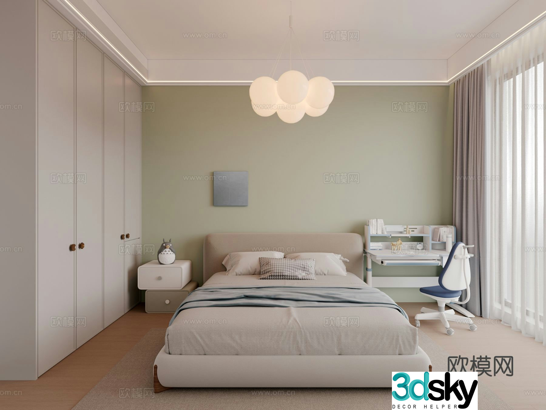 Modern children’s room children’s room 3d model