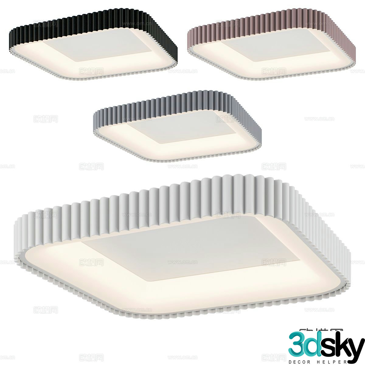 Simple ceiling lamp living room lamp 3d model