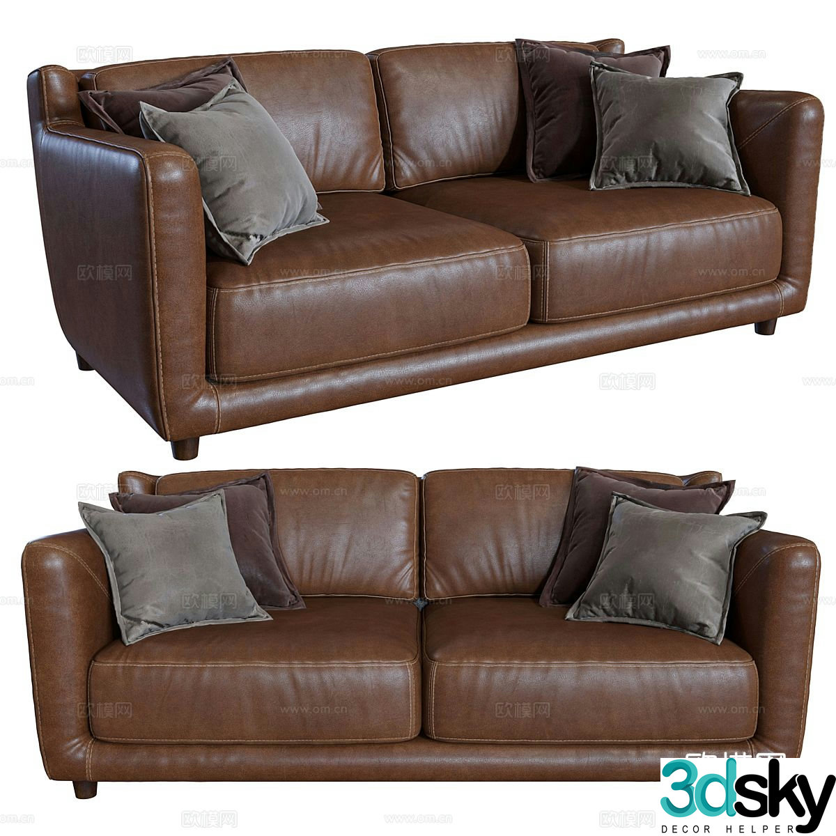 Italian love sofa 3d model