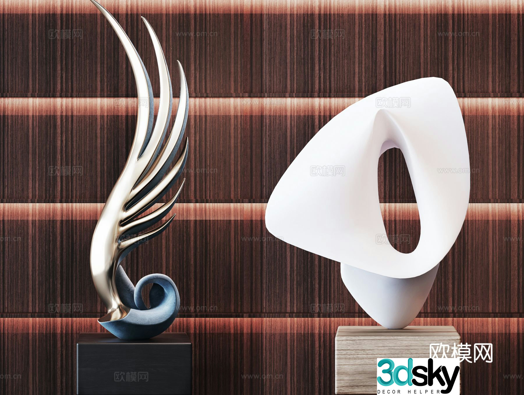 Postmodern ornament sculpture 3d model