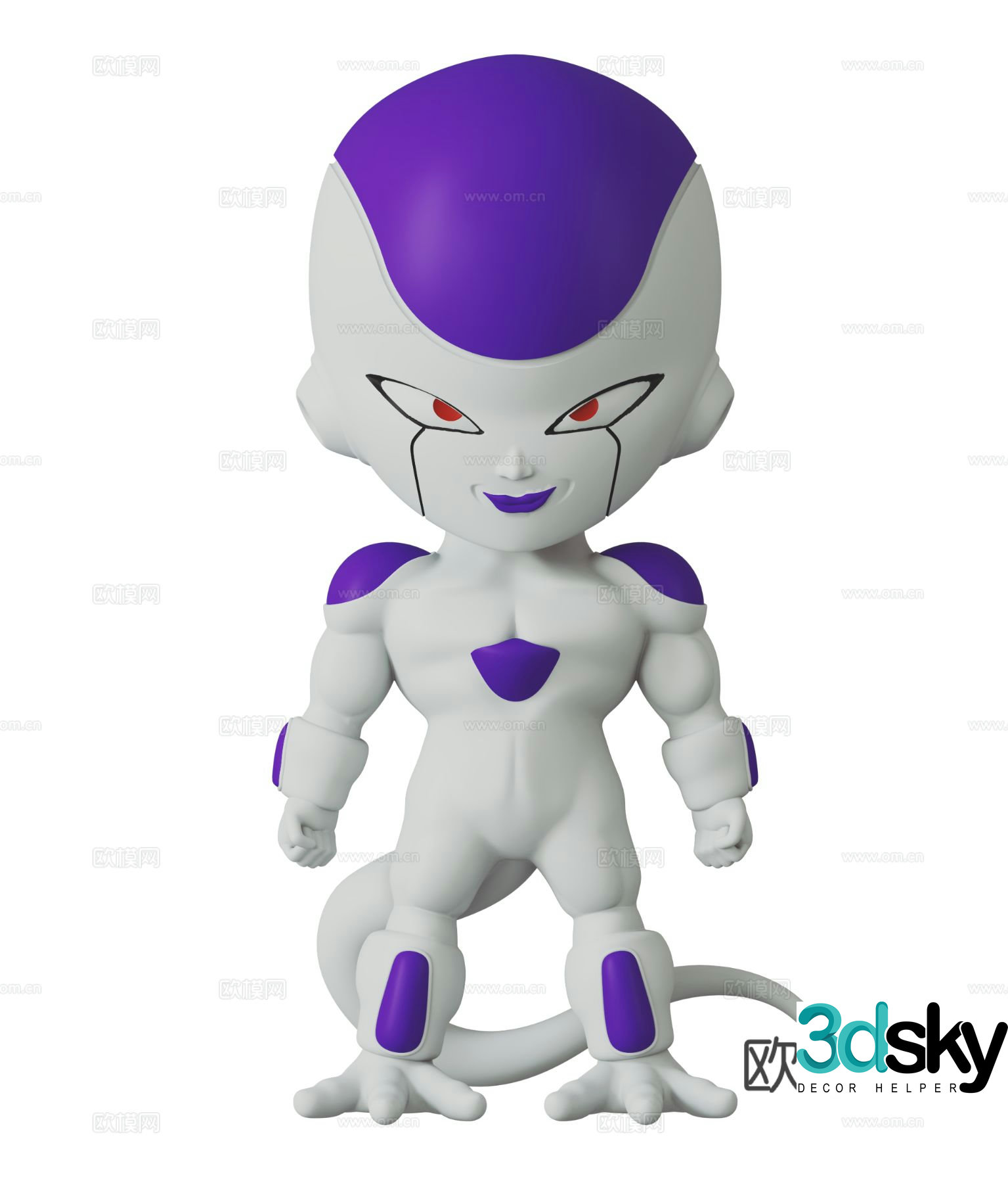 Cartoon trendy toys sculpture doll cartoon ornaments 3d model