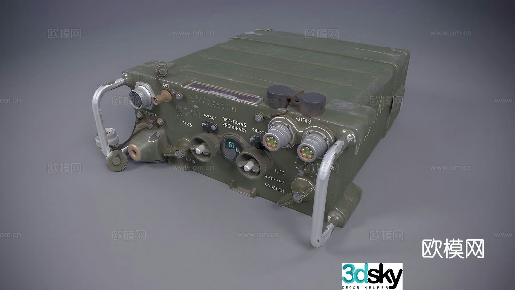 radio 3d model