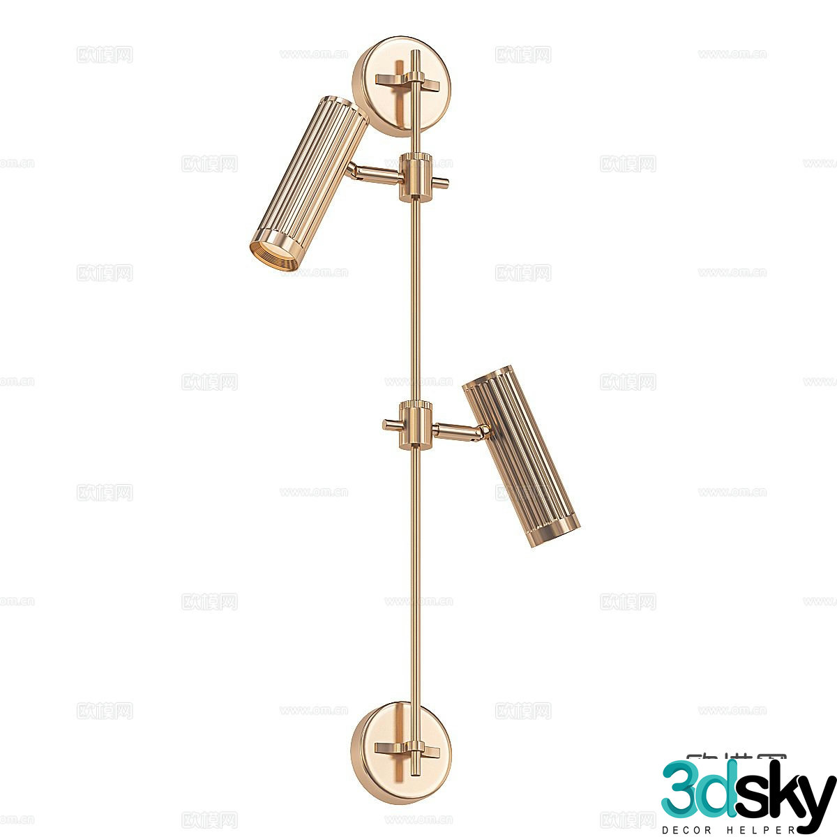 Light luxury wall lamp bedside wall lamp 3d model
