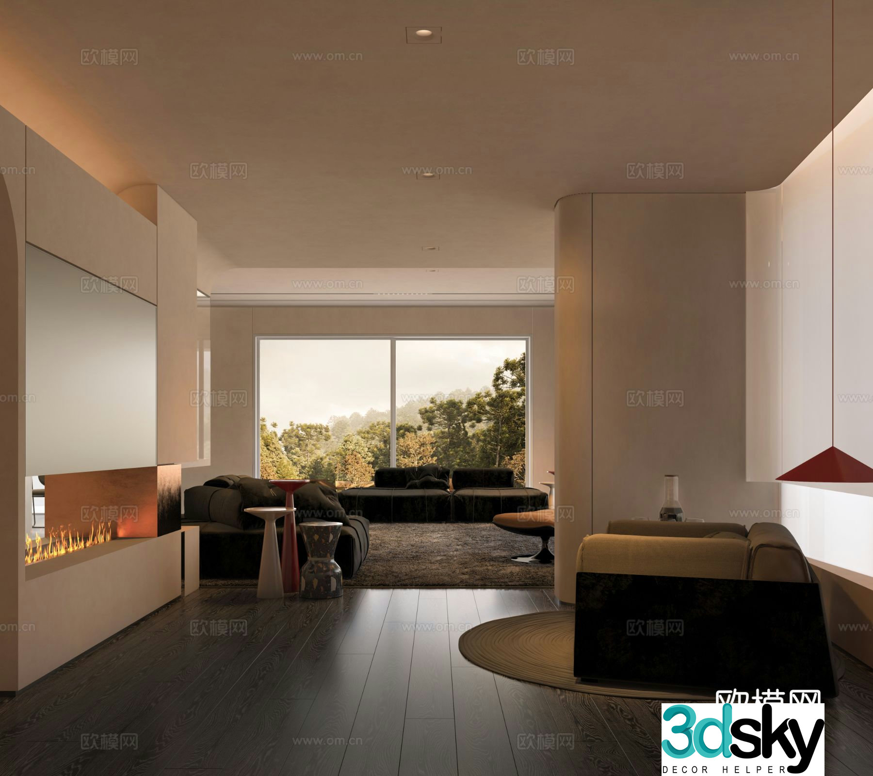 Italian living room 3d model