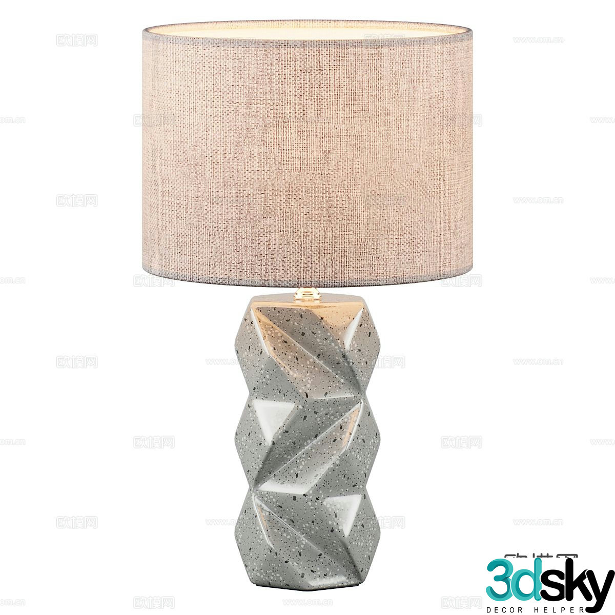 Simple desk lamp lampshade desk lamp 3d model