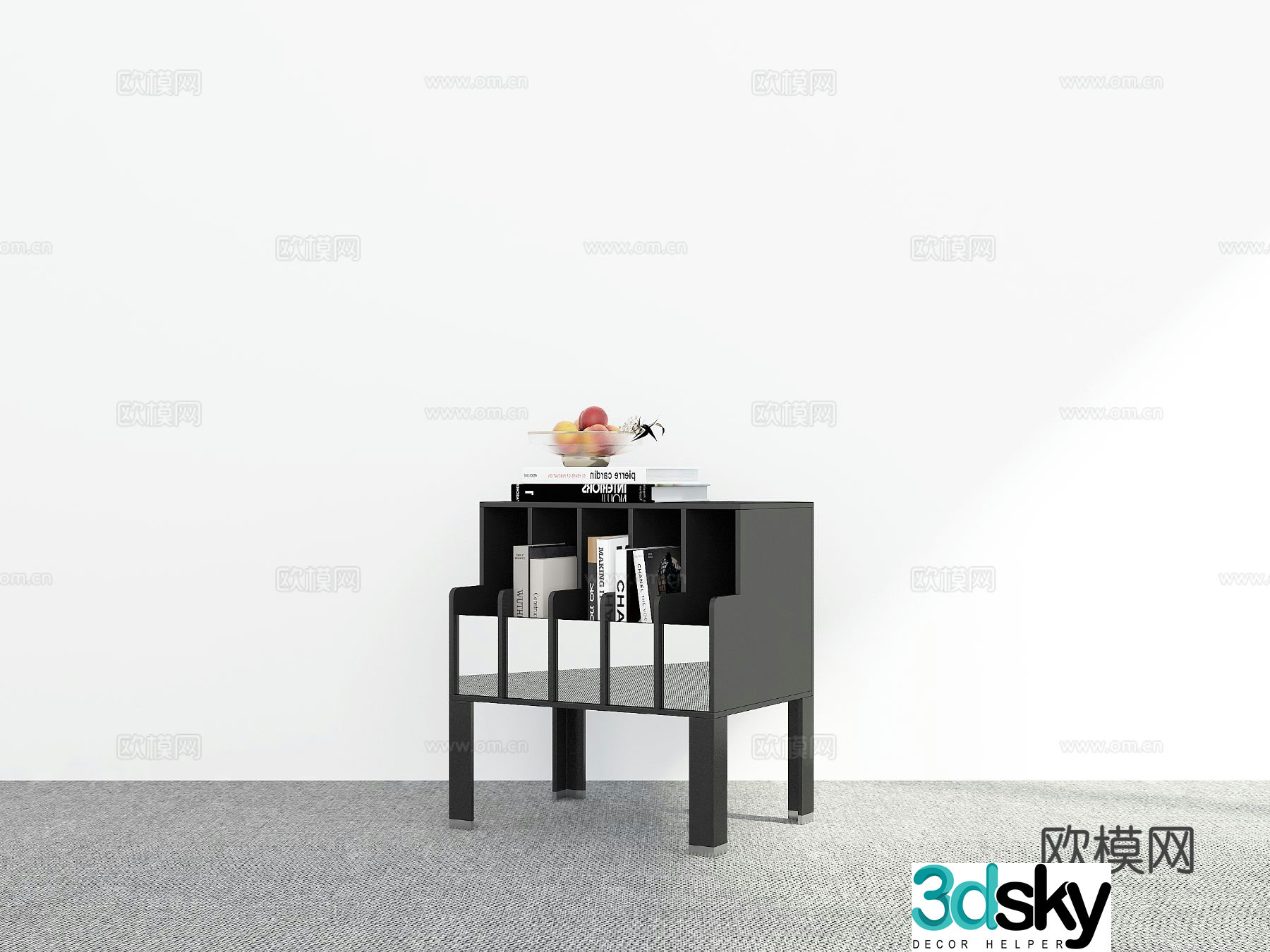 Modern side table corner table table table 3d model
