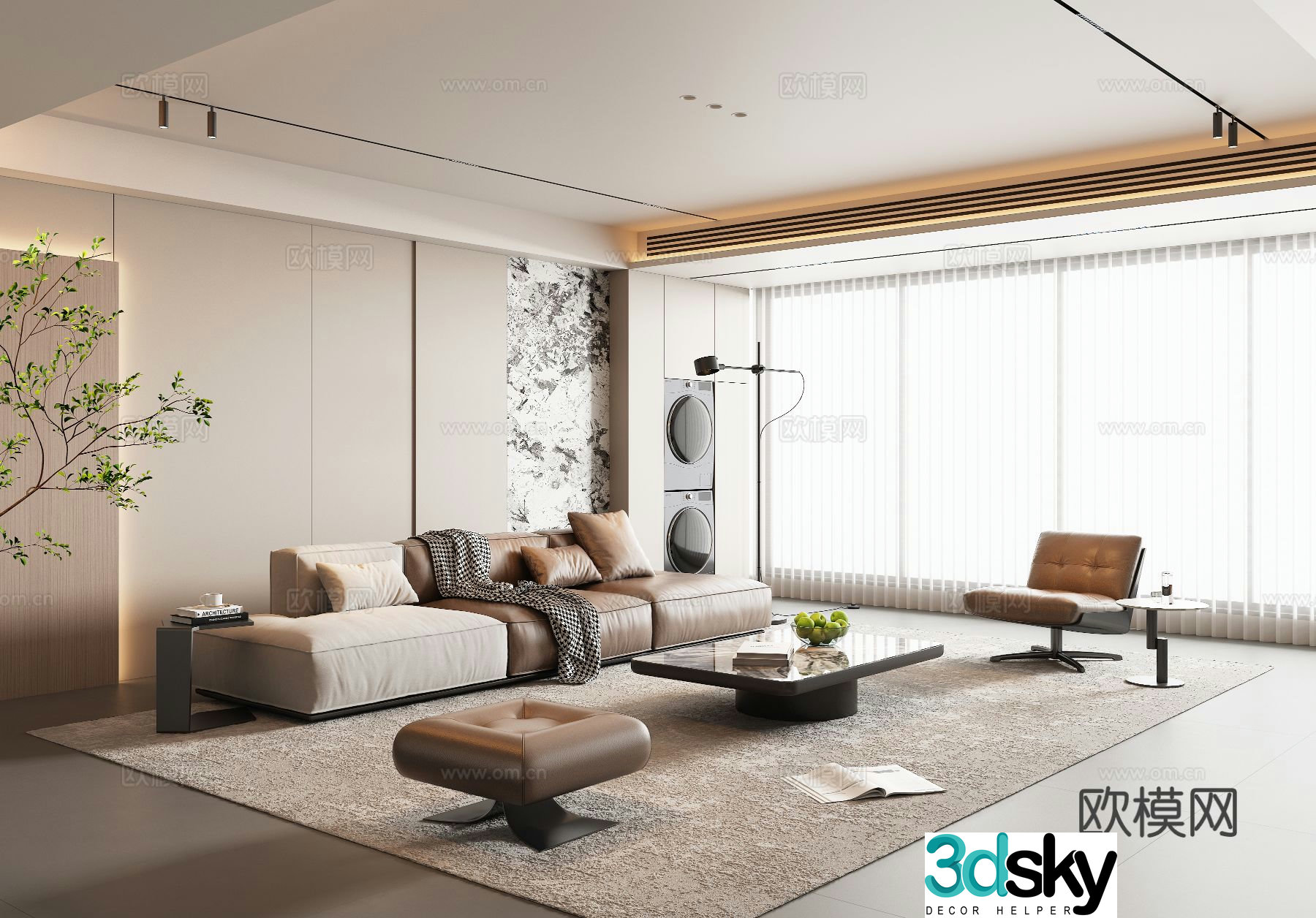 Italian living room 3d model