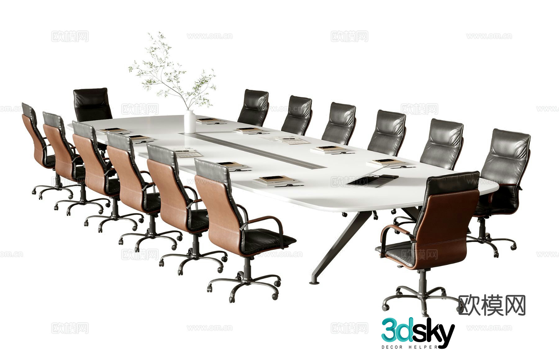 Modern conference table conference table 3d model