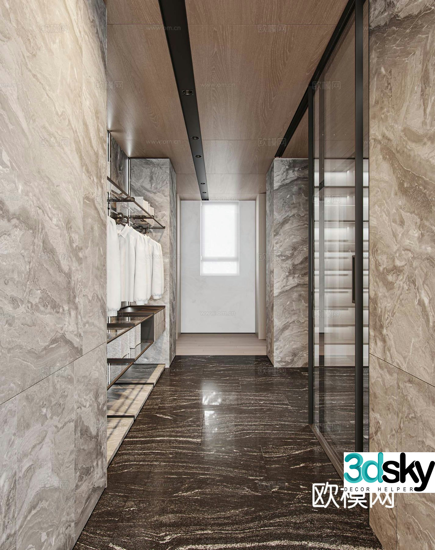 Walk-in closet 3d model