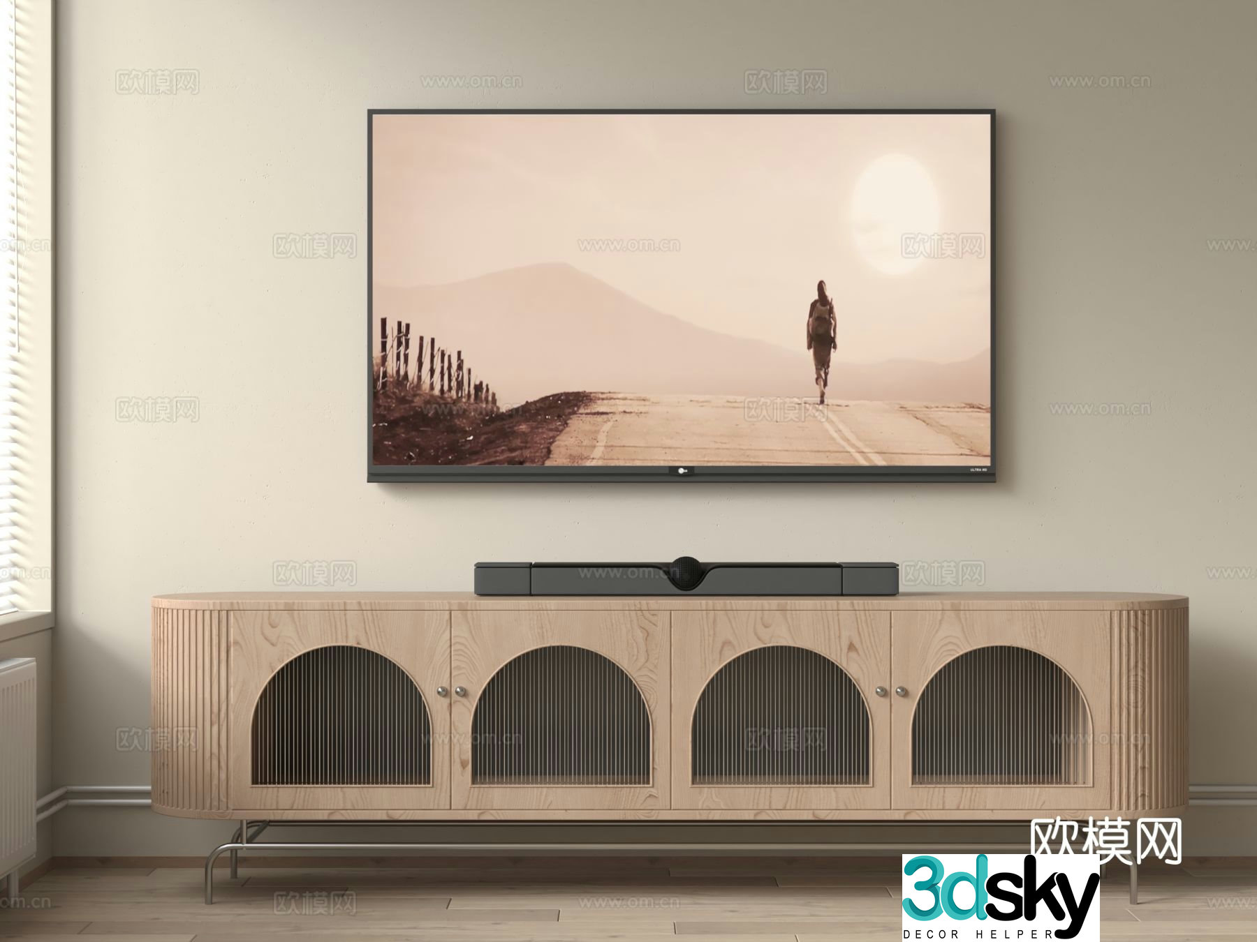 Modern TV cabinet 3d model