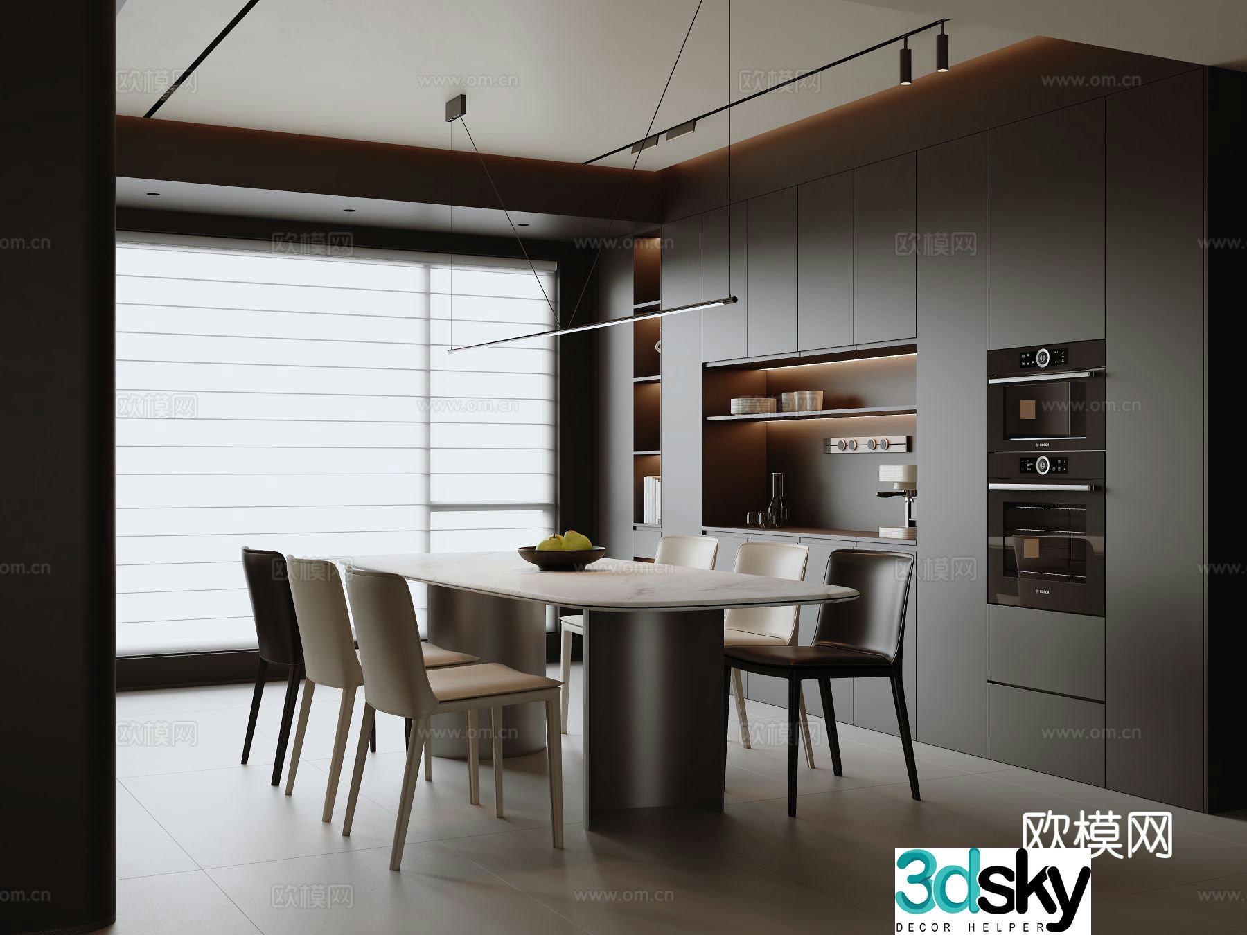 Italian restaurant 3d model