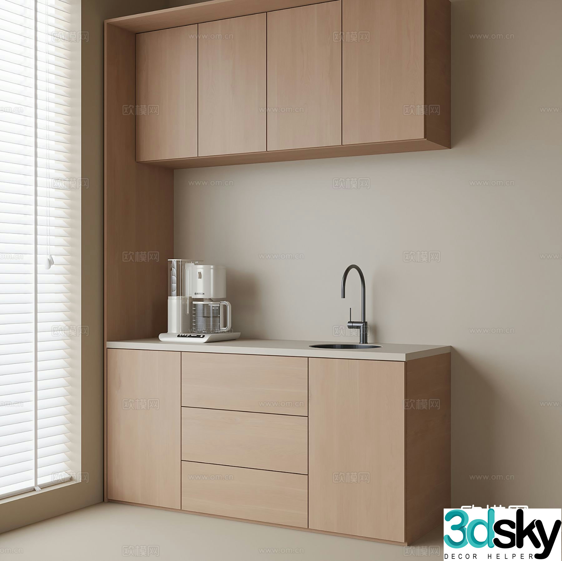 Modern sideboard cabinets sideboard 3d model