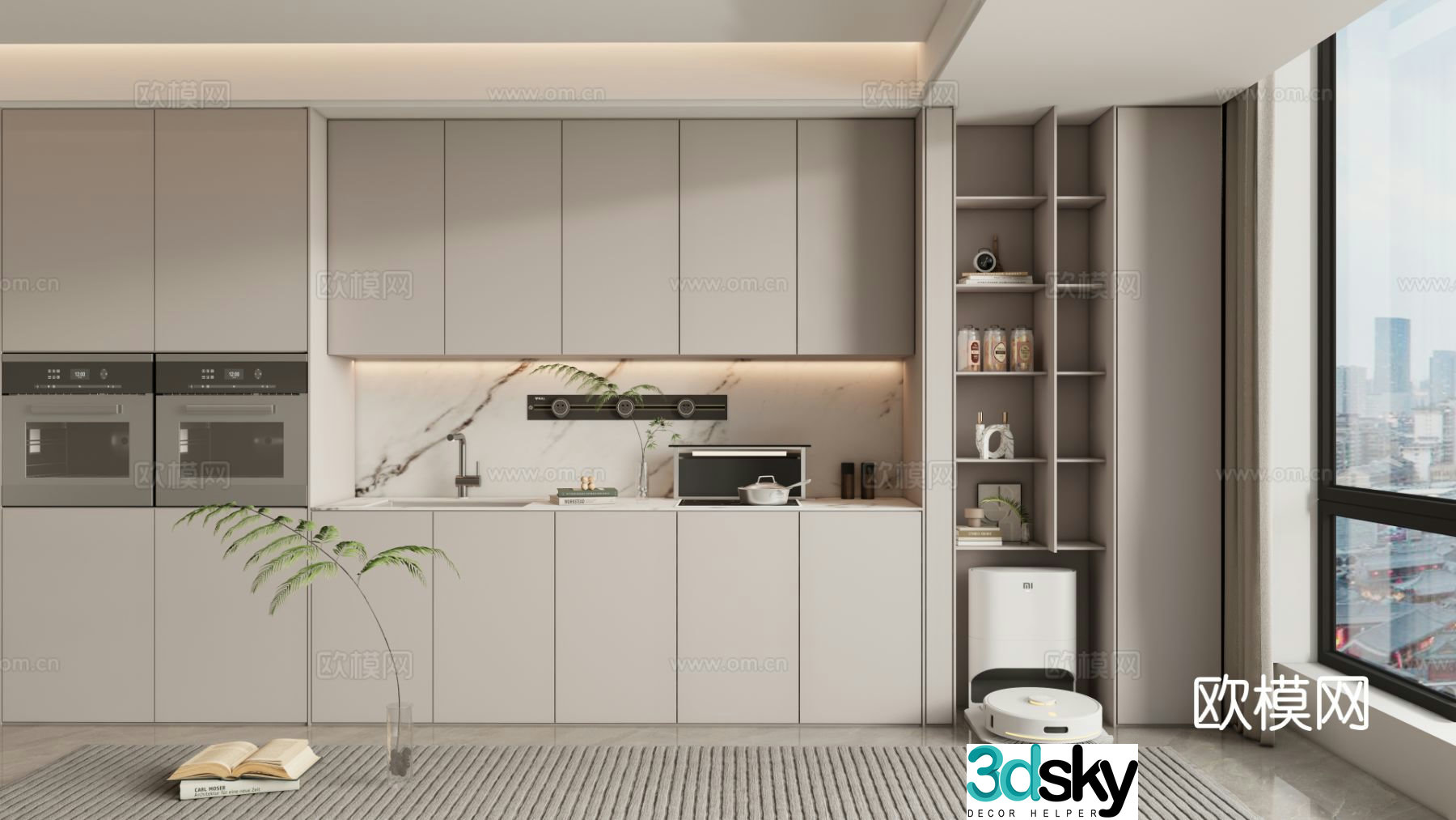 Modern sideboard 3d model