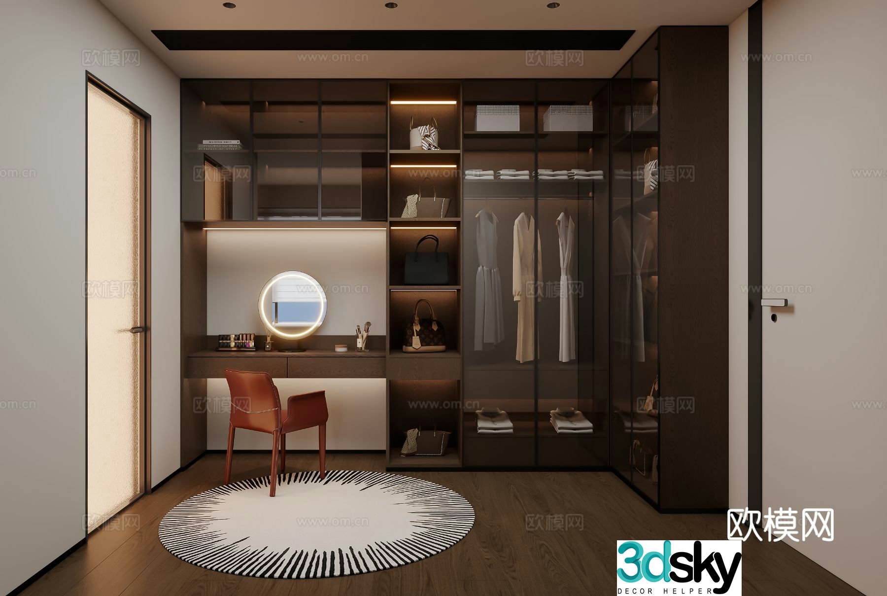 Italian cloakroom 3D model