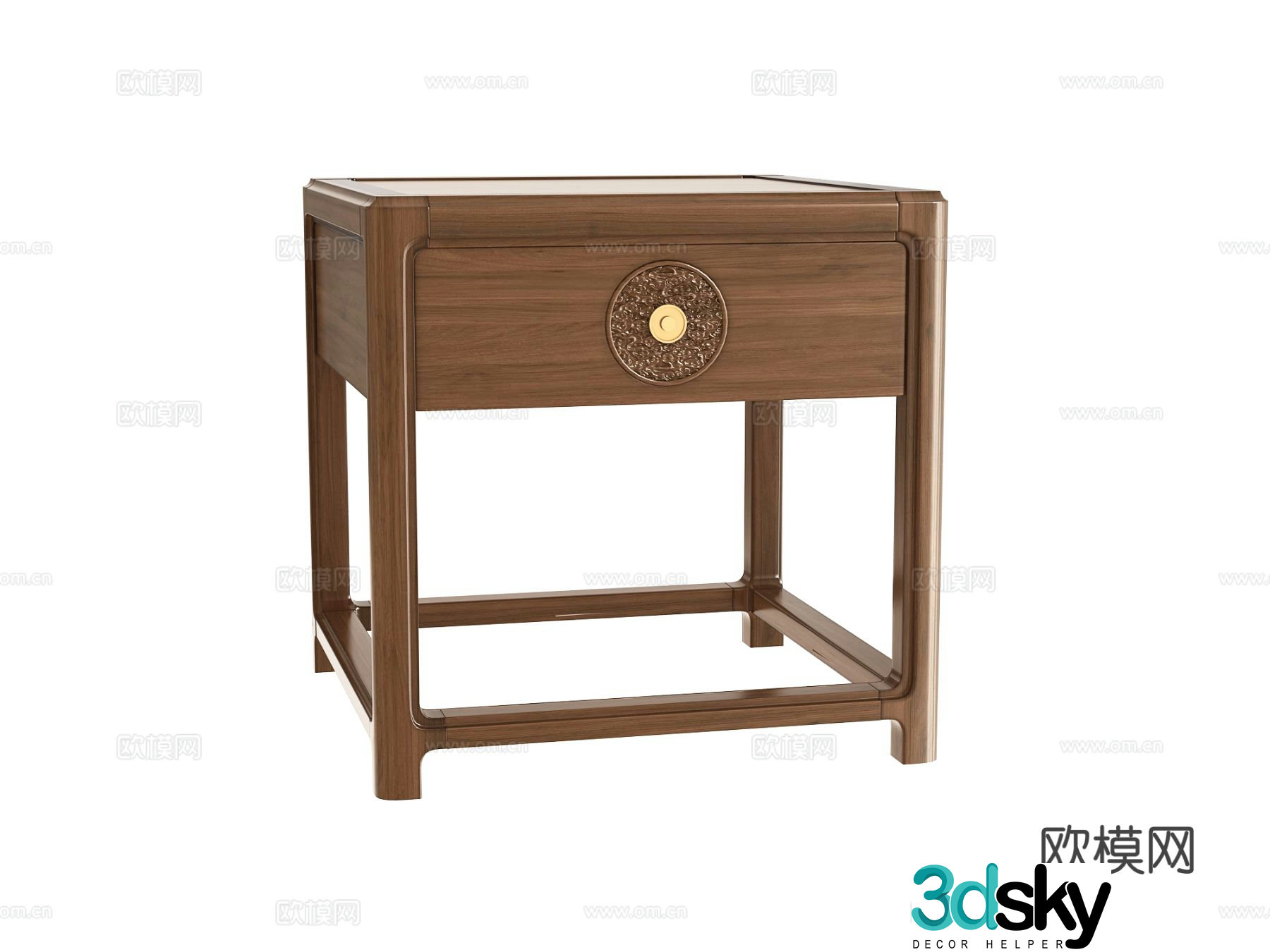 New Chinese style side table and corner table 3D model