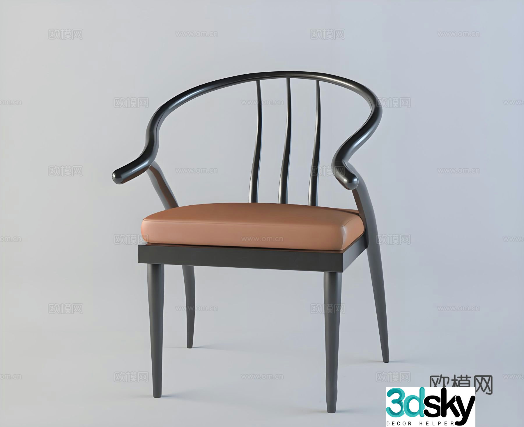 New Chinese style chair armchair 3d model