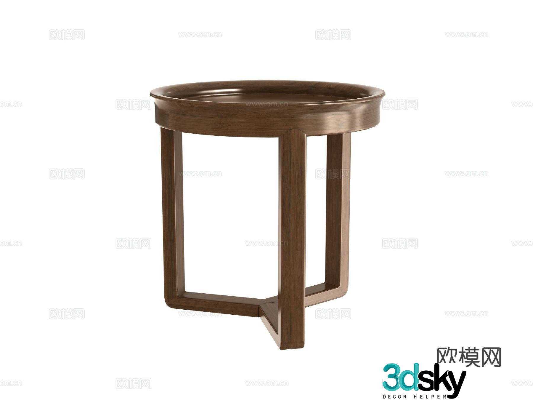 Round and angle tables 3D model