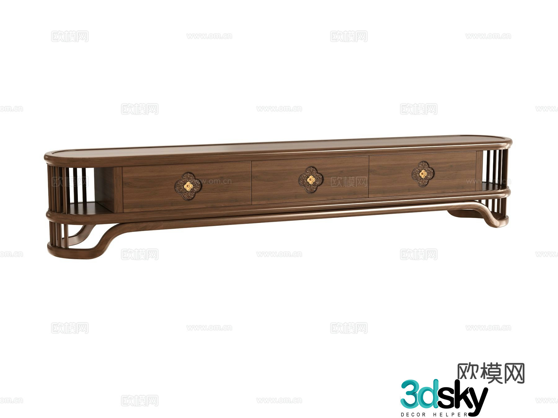 New Chinese style TV cabinet 3d model