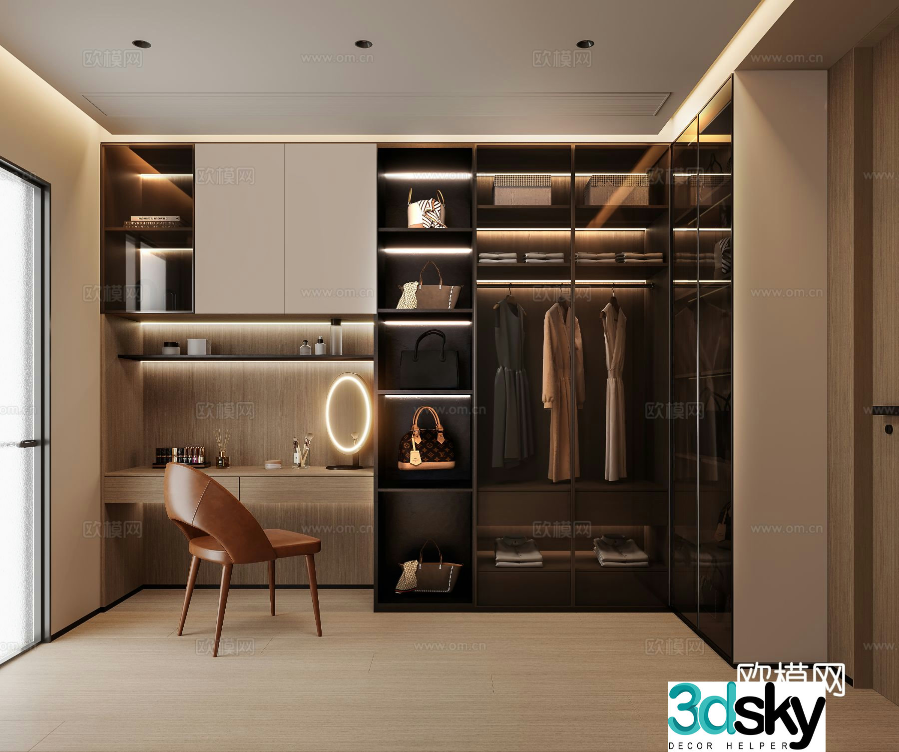Italian cloakroom 3D model
