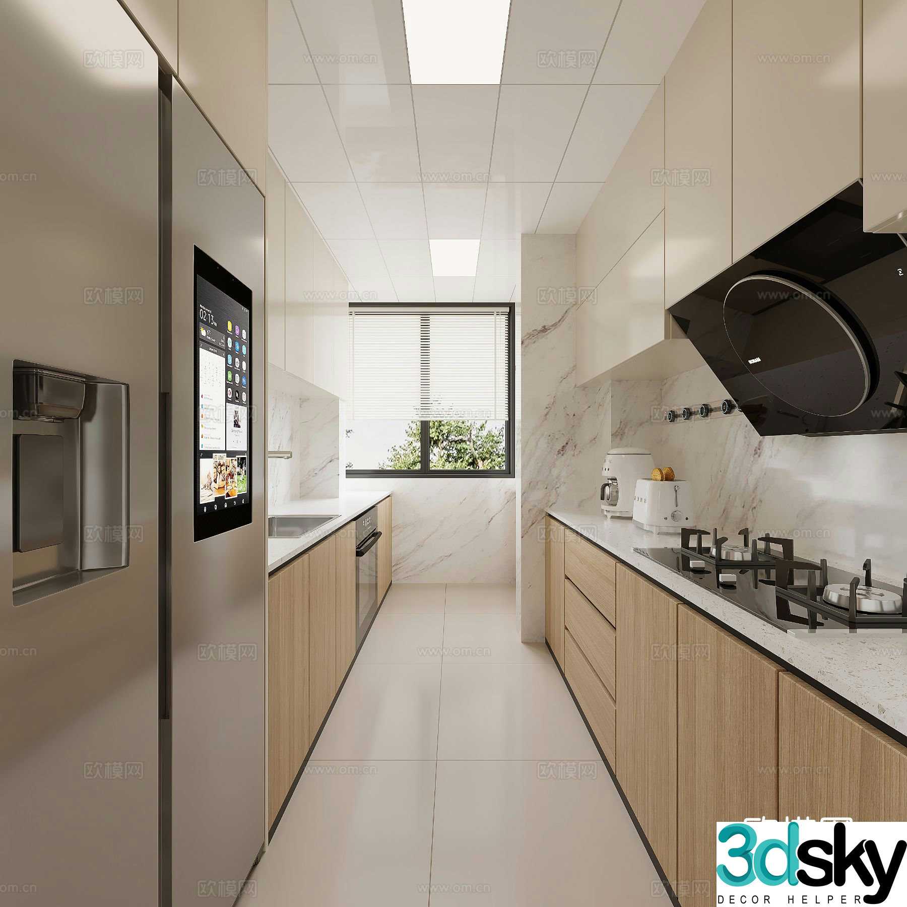 Modern kitchen 3d model