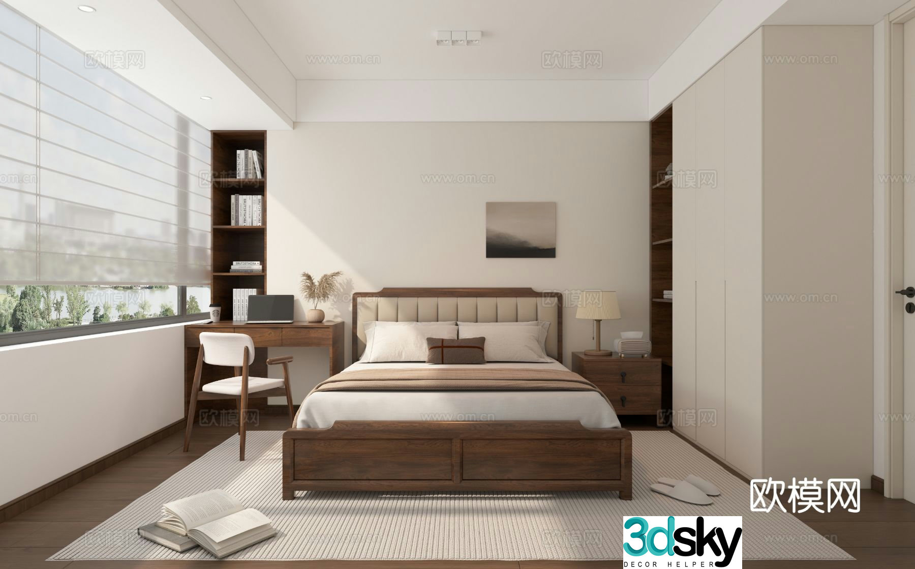 Medieval style bedroom second bedroom 3D model