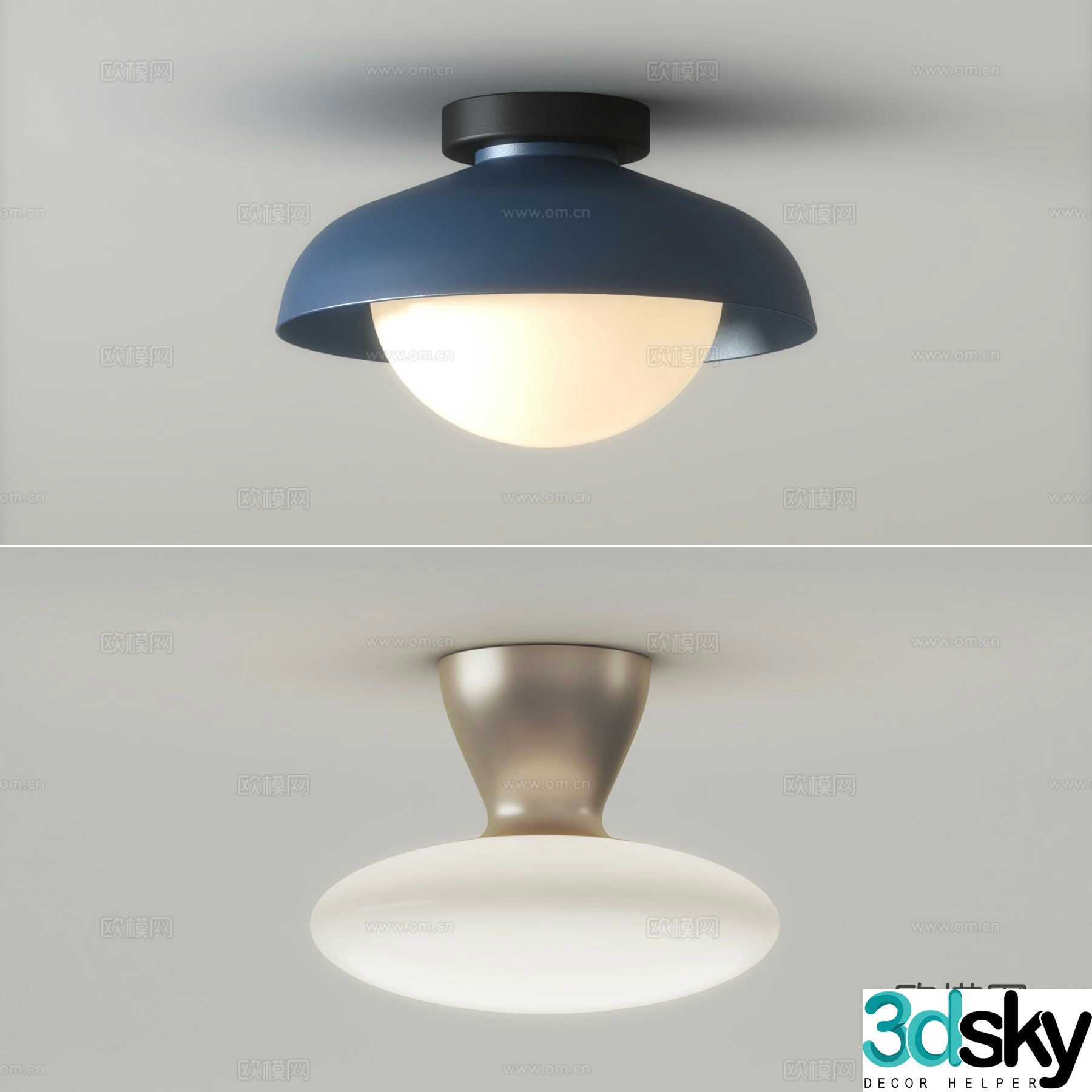 Modern ceiling lamp aisle ceiling lamp 3d model