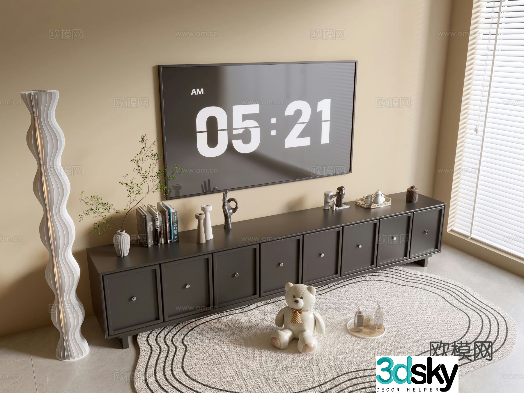 Modern TV cabinet 3d model