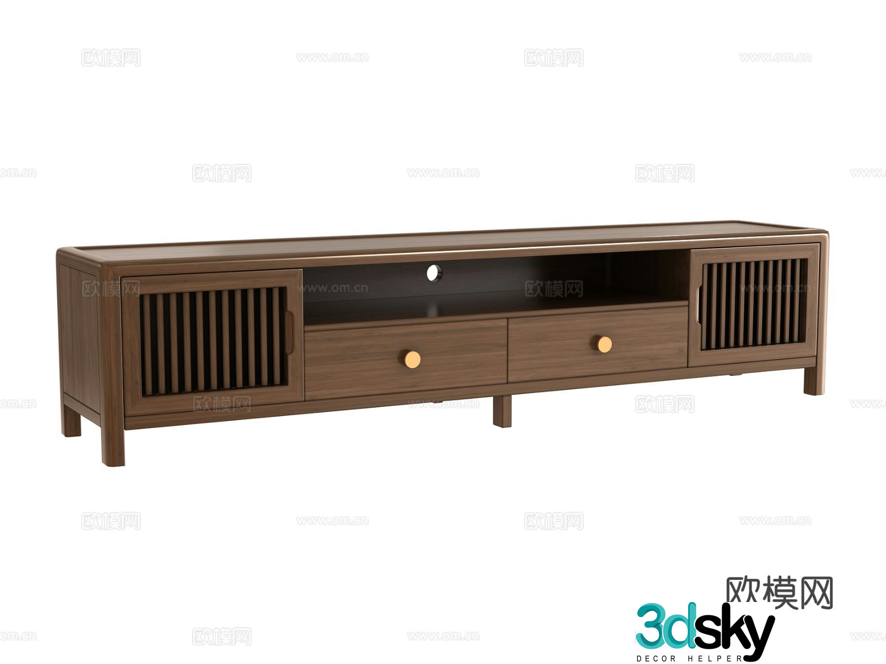 New Chinese style TV cabinet 3d model