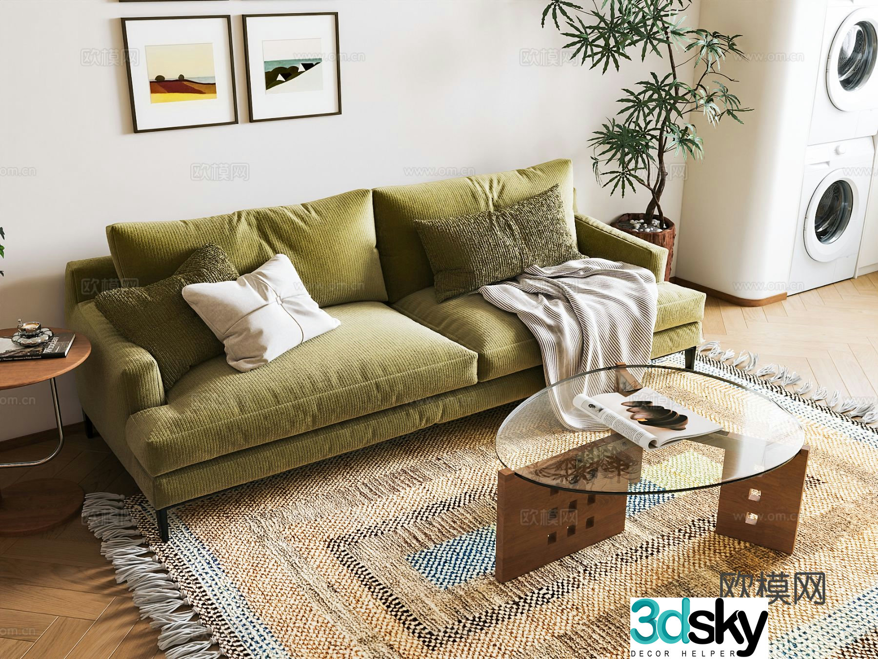 Modern love sofa 3d model