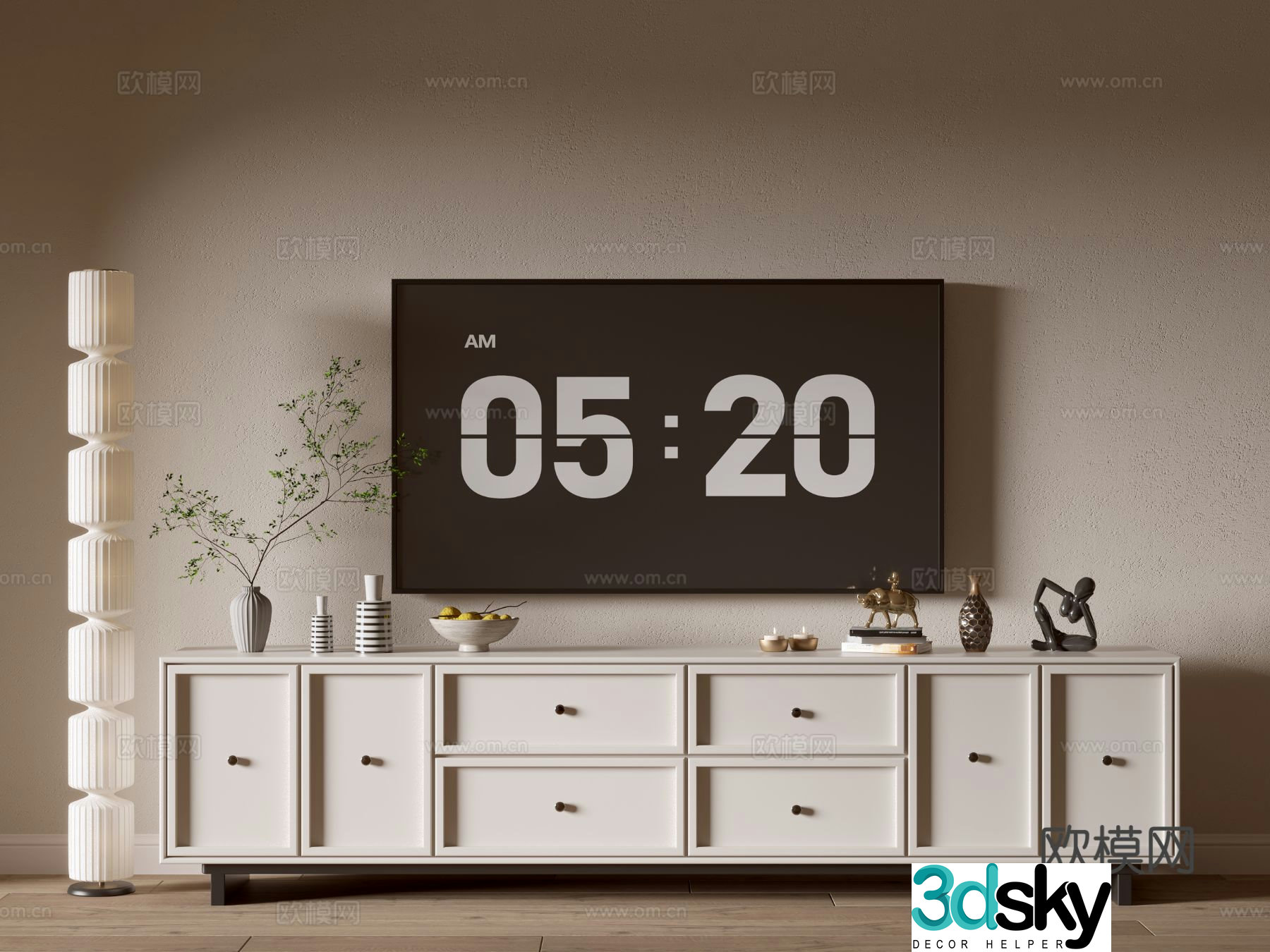 Modern TV cabinet 3d model