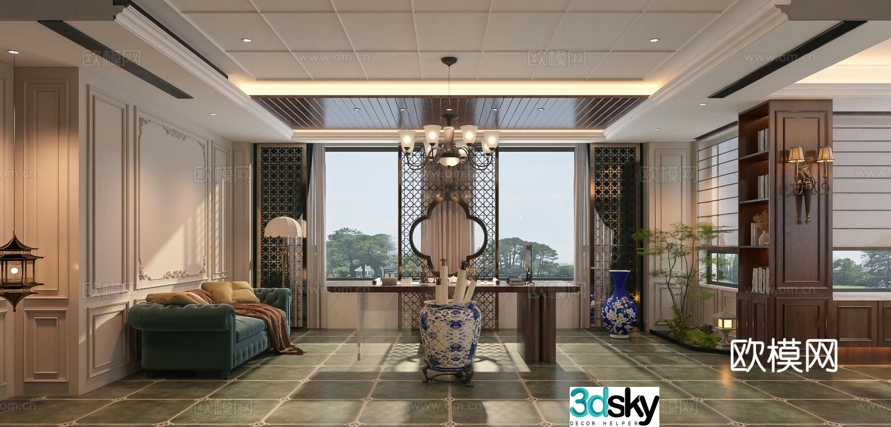 American study 3d model