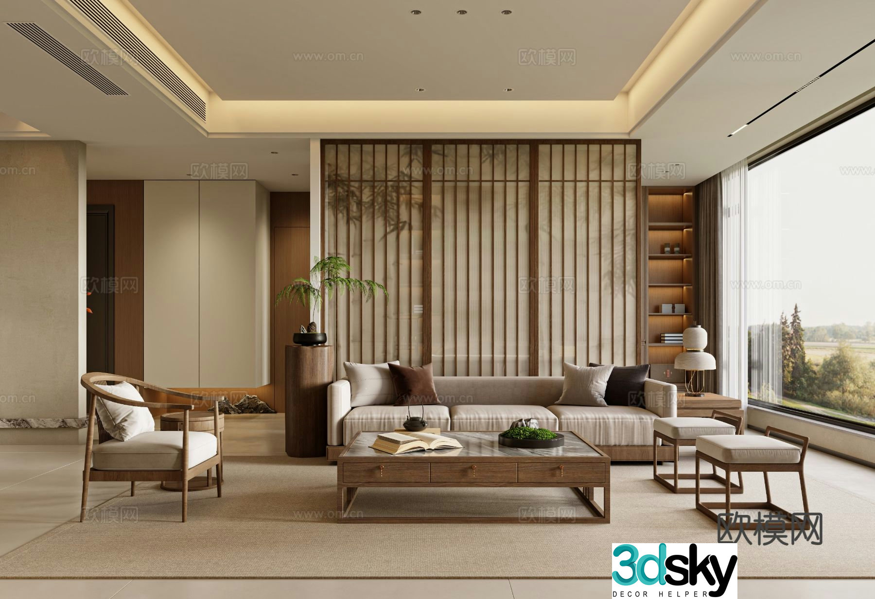 New Chinese restaurant 3D model