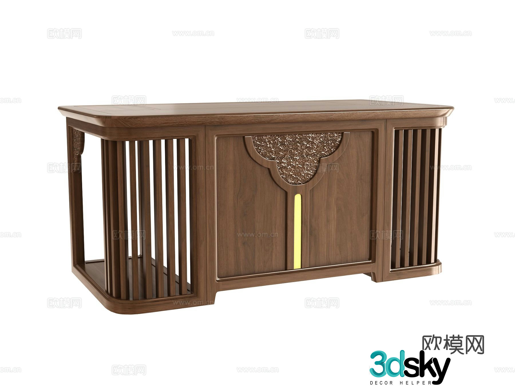 Chinese tea table tea table tea table kung fu tea 3d model