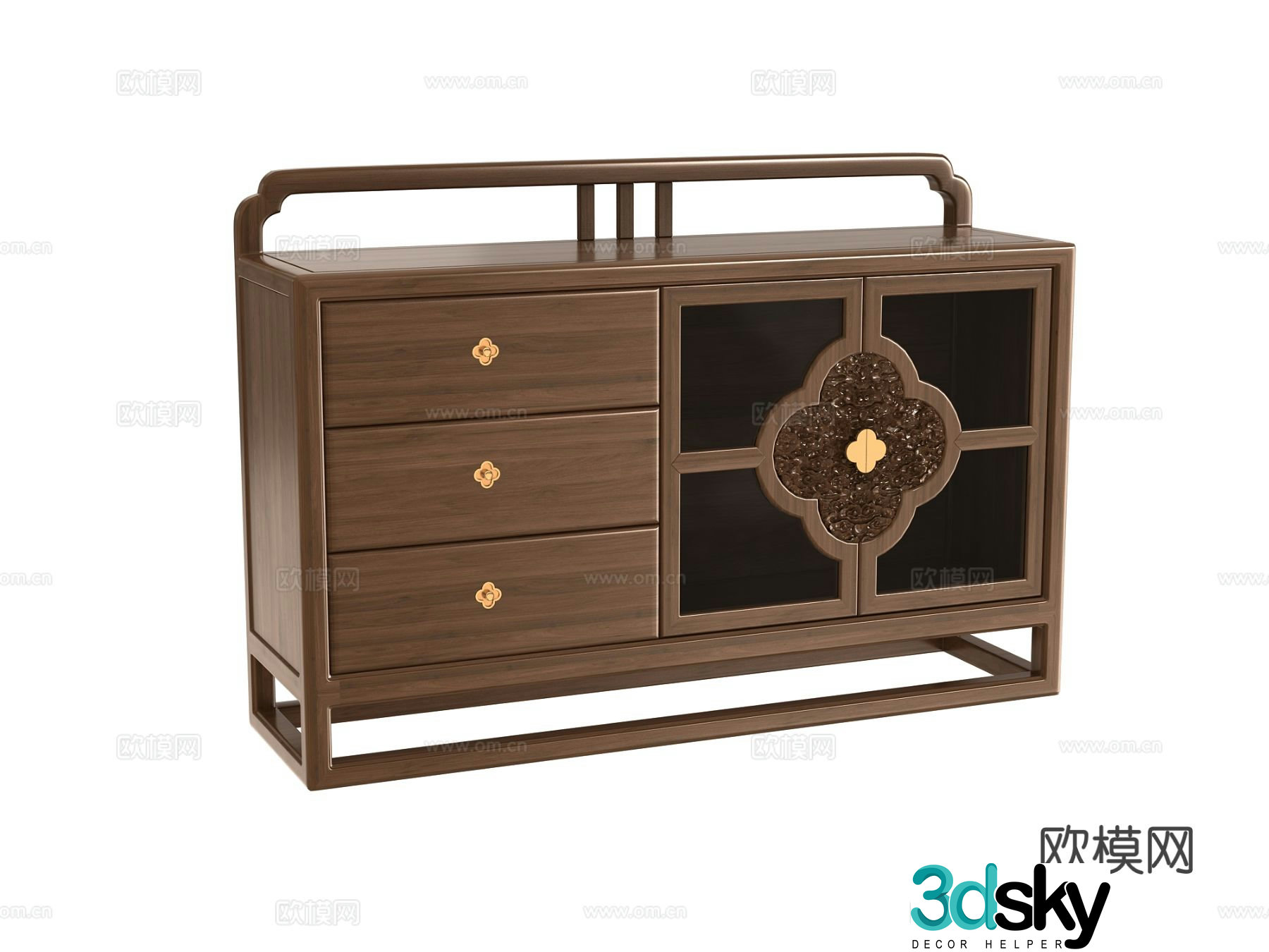 Chinese sideboard 3d model