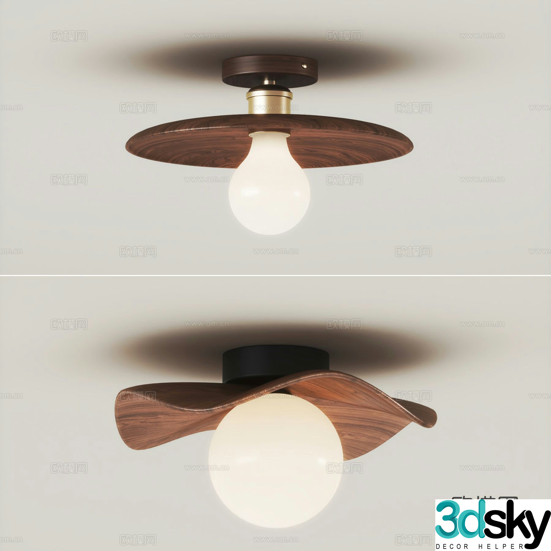 Medieval style ceiling lamp 3d model