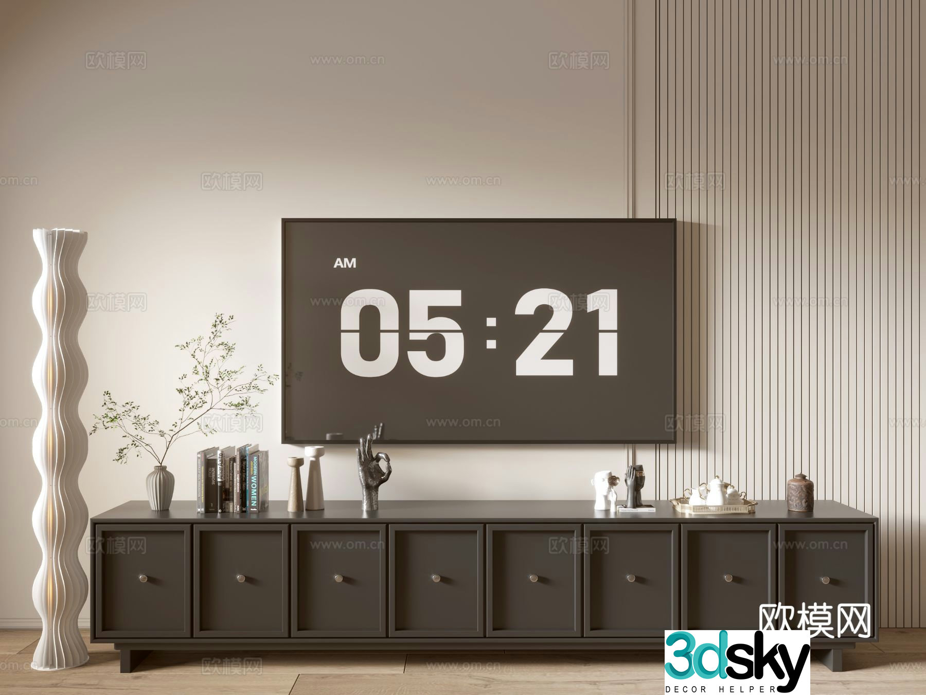 Modern TV cabinet 3d model