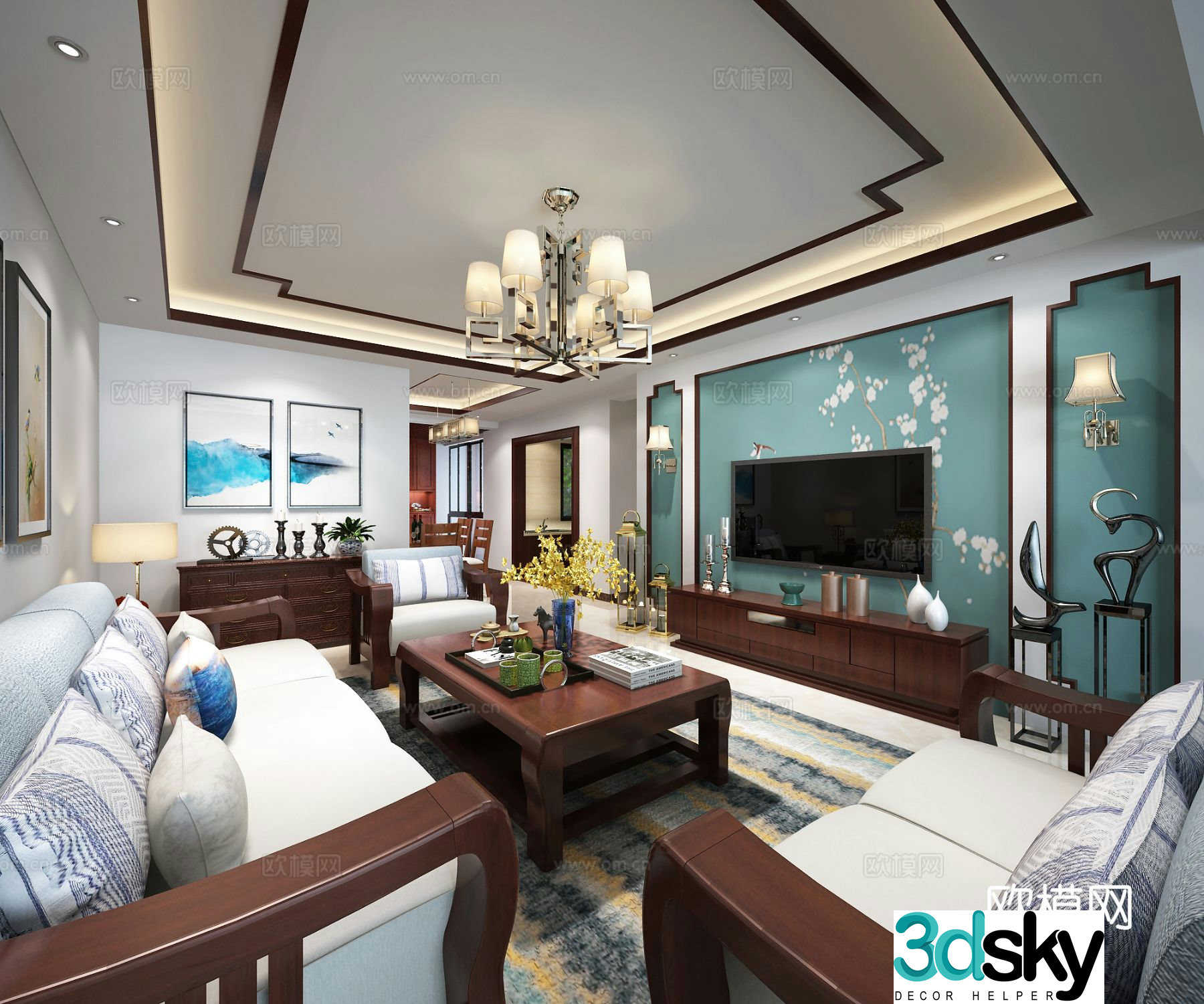 New Chinese restaurant 3D model