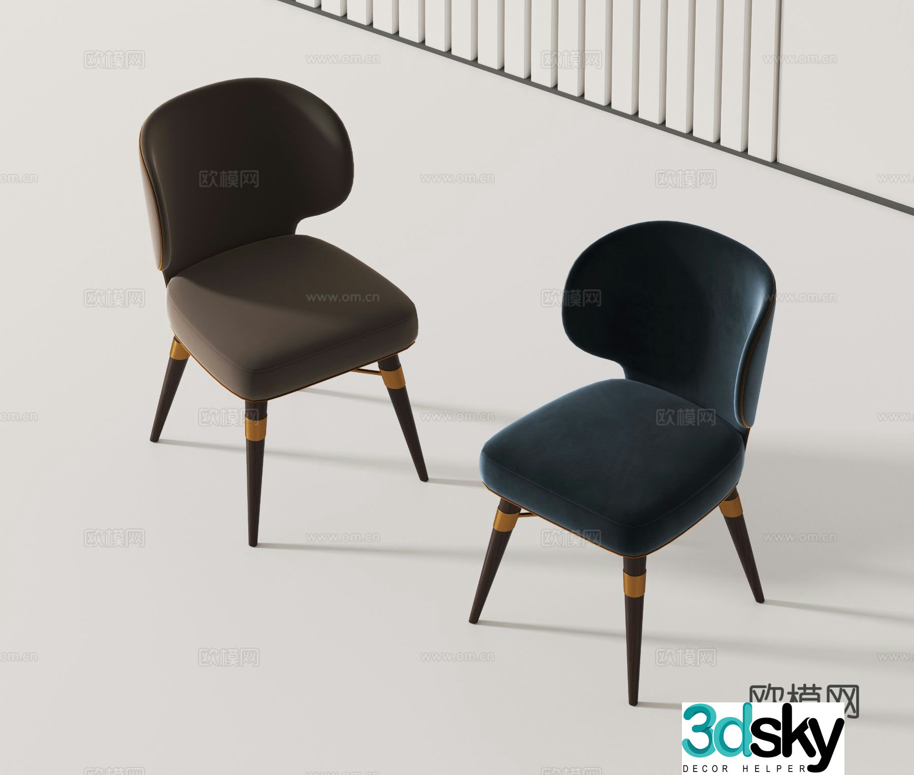 Modern chair single chair 3d model