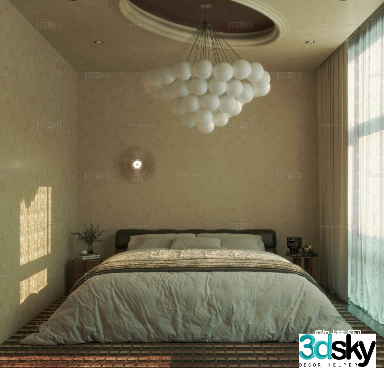 Wabi Sabi bedroom second bedroom 3d model