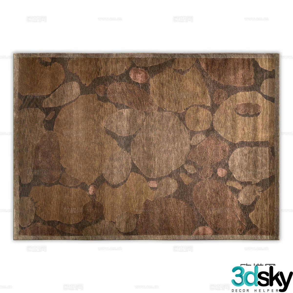 Modern carpet square carpet 3d model
