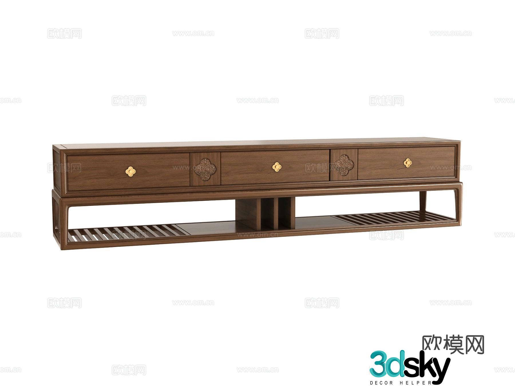 New Chinese style TV cabinet 3d model