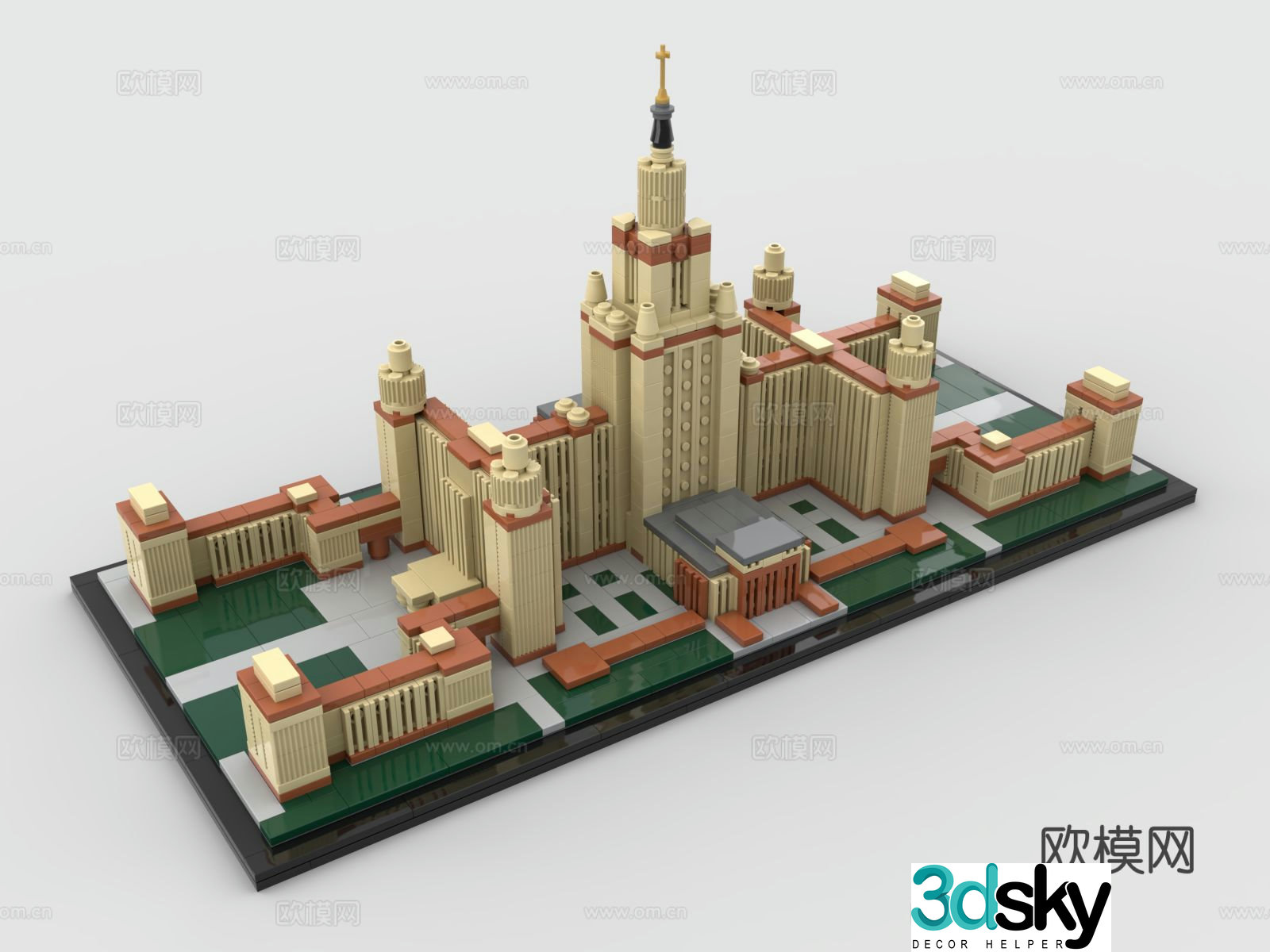 LEGO building block toys school building blocks 3d model