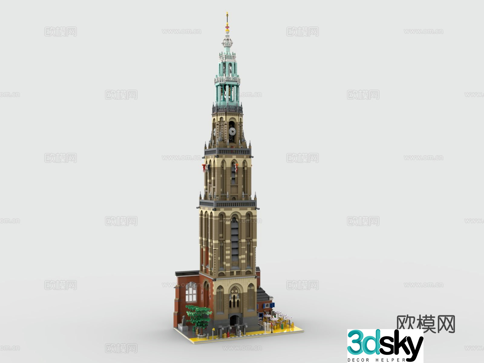 LEGO Martinita building blocks European construction toy 3D model