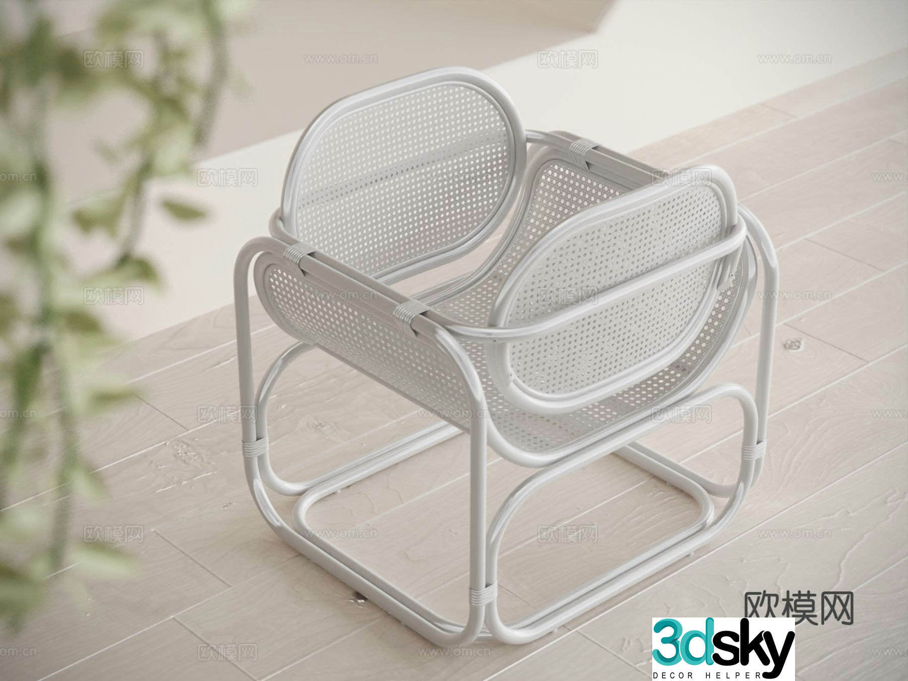 Wabi-sabi children’s chair baby chair 3d model