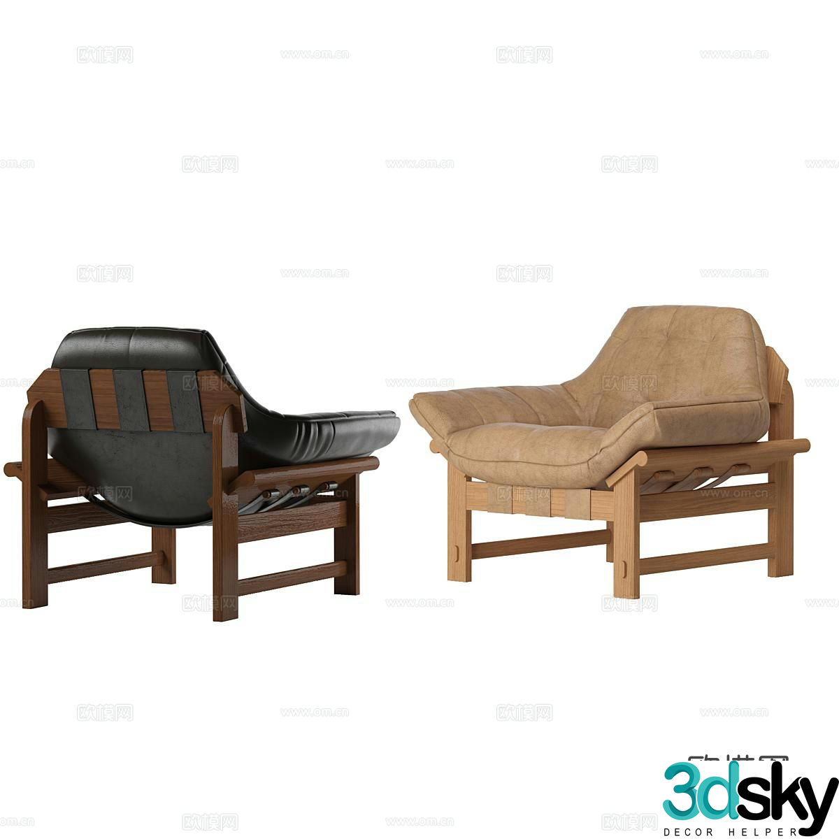OJAI leisure chair sofa chair armchair 3d model
