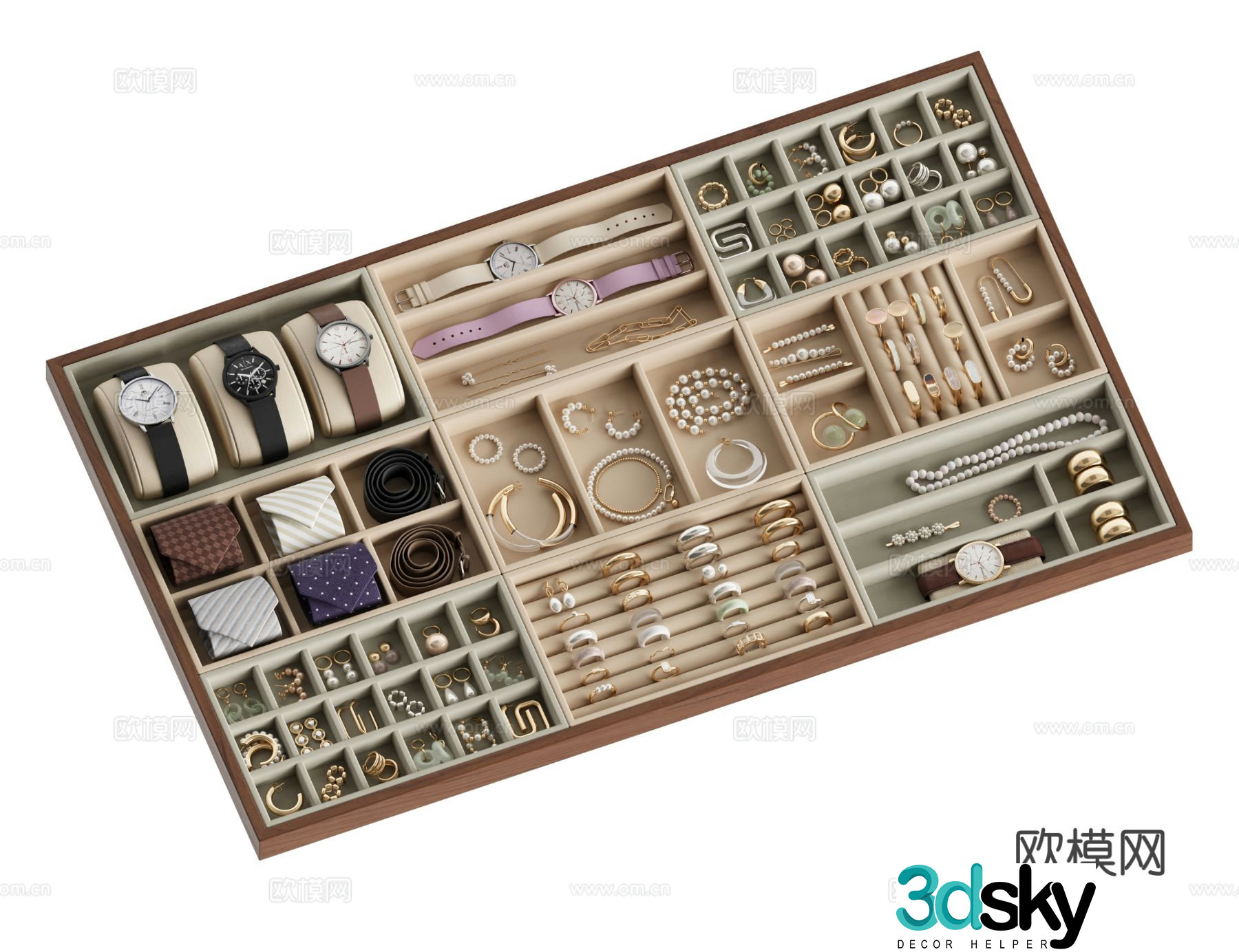 jewelry ring jewelry jewelry box 3d model